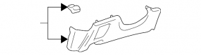 Driver's knee pad for Lexus RX300 98-03, cork