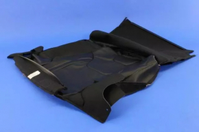 Right rear seat back for Jeep Cherokee KL 15 - black leather with black stitching, dented, scratches