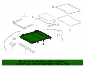 Hatch mechanism frame Toyota Camry v70 18-24
