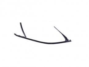 Upper front left door molding Jeep Compass 17-24 black with glass seal