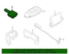 Keyless Antenna Receiver Module Ford C-max MK2 13-17