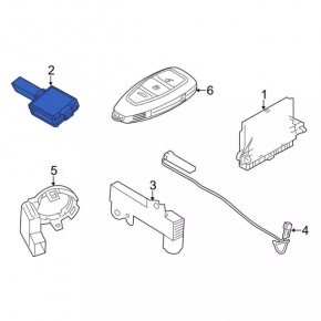 Keyless Antenna Receiver Module Ford C-max MK2 13-17