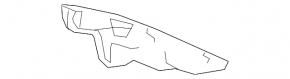 Honda Accord 18-22 interior mirror trim black, broken mount