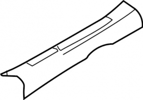 Door sill trim front right Infiniti QX50 19- black, scratches