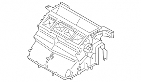 Naked heater housing Mitsubishi Outlander Sport ASX 10-17