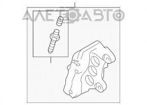 Front left caliper assembly for VW Touareg 11-17