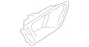 Inner front left door handle for Hyundai Santa FE Sport 13-18