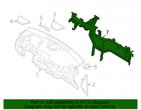 Under-torpedo pipe reinforcement Hyundai Kona 18-21 without projection