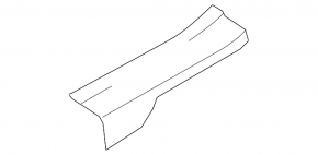 Rear left door sill plate for Hyundai Santa FE Sport 13-18 black