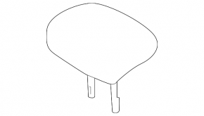 2nd row central headrest for Nissan Rogue Sport 17-21, black fabric, dry-cleanable