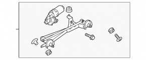 Windscreen wiper linkage with motor for Subaru Forester 14-18 SJ