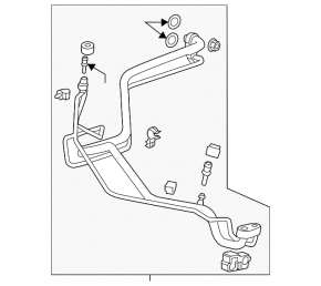 Air Conditioner Tube Heater Condenser Buick Encore 13-15
