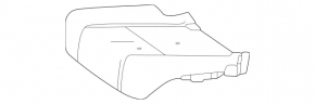 Rear row of seats 3rd row left Mercedes X167 GLS 20-26 black leather