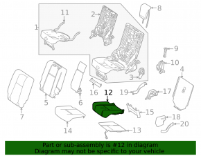 Rear row of seats 3rd row left Mercedes X167 GLS 20-26 black leather