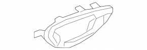 Mercedes C-class W205 15-21 inner front left door handle, dark gray