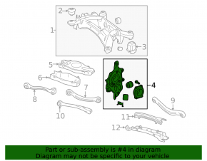 Rear left axle Mercedes GLC 300/350e/43 16-22