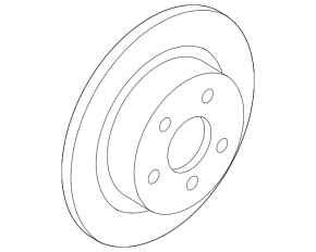 Rear left brake disc Ford C-max MK2 13-18