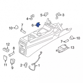 Handbrake button Ford Edge 15-18