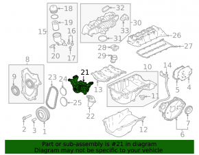 Jaguar E-Pace 18-25 2.0L Engine Oil Pump