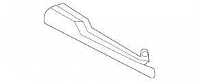 Mazda CX-5 passenger seat runner trim 19-23