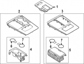 Mazda CX-90 24-26 automatic transmission shifter cover without Mi-Drive
