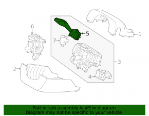 Left steering column switch Ford Edge 19-23