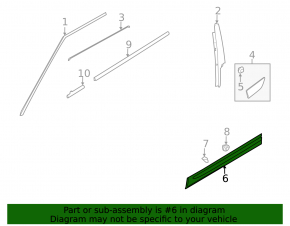 Lower front right door trim for Land Rover Range Rover Evoque 12-18