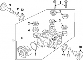 Rear differential gearbox VW Tiguan 23-24