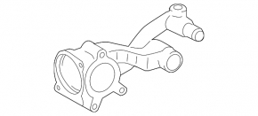 Engine Flange Cooling System Toyota Sienna 11-16 3.5