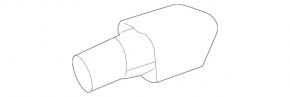 Right exhaust tip for Mercedes X164 GL W164 ML