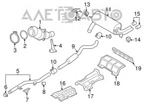Exhaust flap control unit BMW F30 12-18