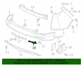 Reflector rear right Honda CRV 17-19
