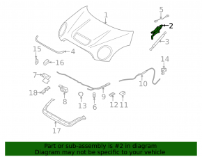 Bonnet hinge right Mini Cooper Clubman R55 07-14