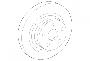 Rear right brake disc Mercedes W211 E350