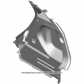 Arch trim right Chevrolet Bolt EUV 22-23 dark gray