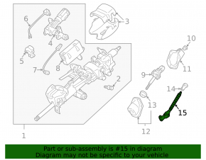 Steering cardan lower Lexus GX470 03-09
