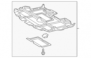 Front engine guard for Lexus IS250 IS300 IS350 06-10