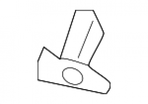Front bumper mount left Lexus ES 19-26 F sport