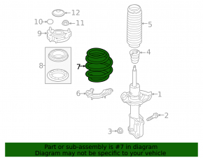 Front left spring Hyundai Elantra 21-26 1.6, N Line