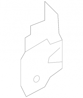 Upper front door hinge left Subaru Forester 08-13 SH