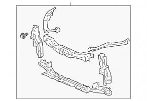 Honda CRZ 11-12 radiator panel TV