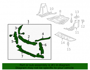 Honda CRZ 11-12 radiator panel TV