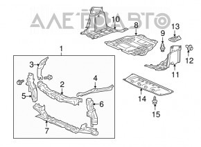Honda CRZ 11-12 radiator panel TV