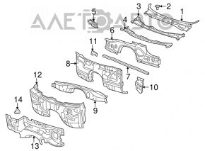 Chrysler 300 11-23 metal wiper pan