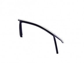 Upper front left door molding Jeep Compass 17- chrome with glass seal