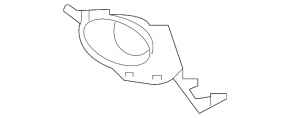 Left fog light frame Lexus IS 14-16 prerest