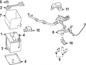 Subaru Forester 25-26 battery tray