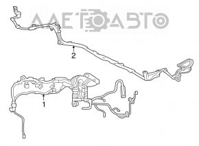 Power cable through the entire body to the battery Toyota Camry v50 12-14 usa