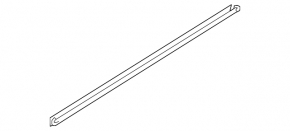 Inner glass seal for the rear left door of a Kia Sportage 17-22