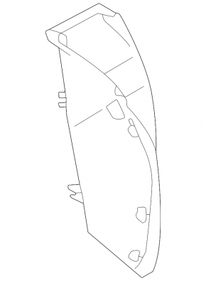 Mitsubishi Outlander 22-25 Left Outer Wing Light Trim